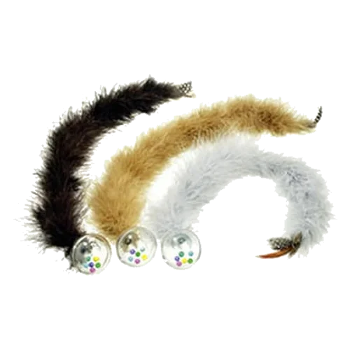 Balle avec plume pour chat