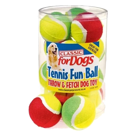 Balle de tennis chien bicolore Classic Fun Ball, 60 mm