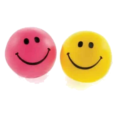 Balle chien en vinyle Classic Smile Ball, 60 mm, assortie