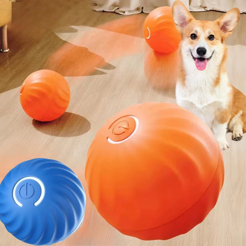 Pelota inteligente que rueda y rebota sola para perros, USB, vista de detalle 1