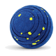 Balle interactive pour chien bleue à pois jaunes