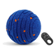 Balle interactive pour chien bleue à pois orange avec télécommande
