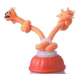 Balle interactive pour chien avec cordes, orange