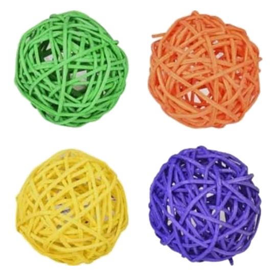 Balles ajourées 4 cm pour chat, présentoir de 40