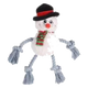 Peluche bonhomme de neige de Noël avec corde pour chien
