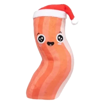 Peluche de Noël pour chien FuzzYard Bacon-ing Xmas