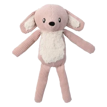 Peluche pour chien en velours côtelé FuzzYard Life lapin Soft Blush