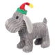 Peluche de Noël chien Aviana gris sonore Flamingo