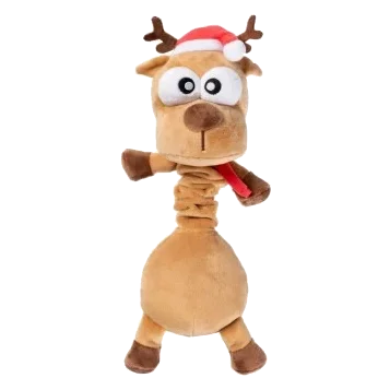 Peluche de Noël pour chien FuzzYard Domineck the Reindeer