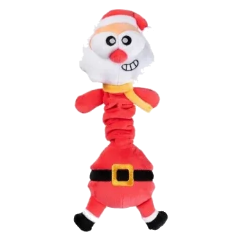 Peluche de Noël pour chien FuzzYard Saint Neckolas en forme de Père Noël