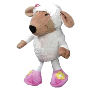 Peluche chien mouton, 24 cm