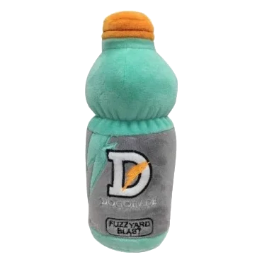Peluche chien FuzzYard boisson isotonique Dogorade avec couineur
