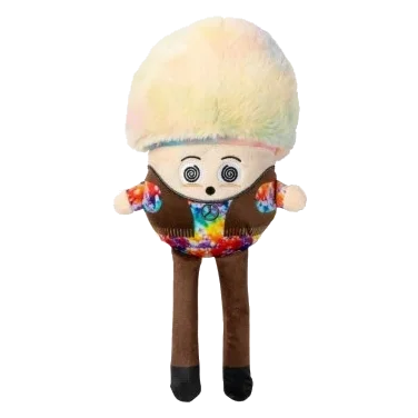 Peluche pour chien FuzzYard Fun Guys Rainbow Mushroom avec couineur