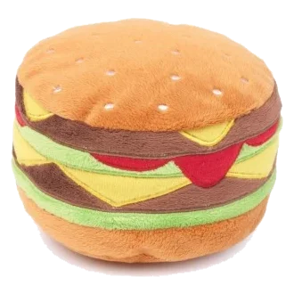 Peluche couinante pour chien FuzzYard hamburger