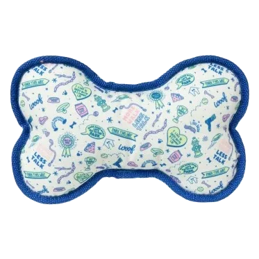 Peluche chien FuzzYard os Best In Show avec couineur