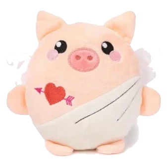 Peluche pour chien FuzzYard Love Cu-pig, cochon Cupidon