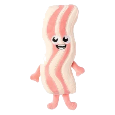 Peluche pour chien FuzzYard Meat Heads Kevin Bacon-Strip avec couineur