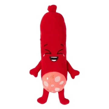 Peluche pour chien FuzzYard Meat Heads Peper Toni avec couineur