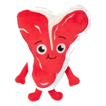 Peluche pour chien FuzzYard Meat Heads Tim Tee-Bowne avec couineur