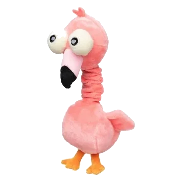 Peluche pour chien FuzzYard Neck Minnits Neckole flamant rose à cou élastique