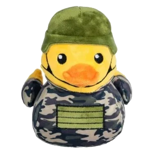 Peluche pour chien FuzzYard Commanduck canard avec couineur