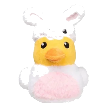 Peluche chien FuzzYard canard lapin avec couineur