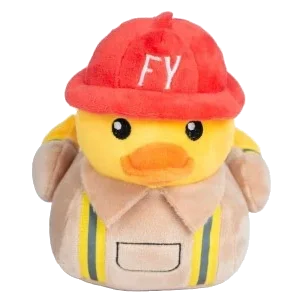 Peluche chien FuzzYard canard Firequacker avec couineur
