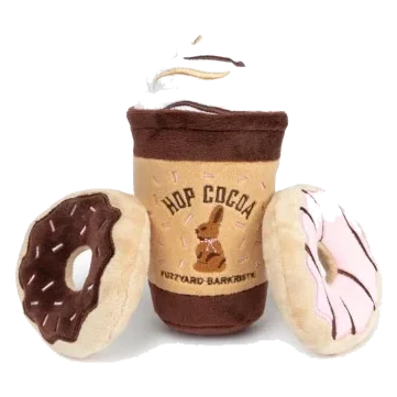 Peluches de Pâques pour chien FuzzYard Hop Cocoa, lot de 3