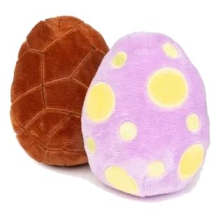 Peluches œufs de Pâques pour chien FuzzYard, lot de 2