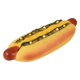 Jouet chien hot-dog géant en vinyle, 25 cm