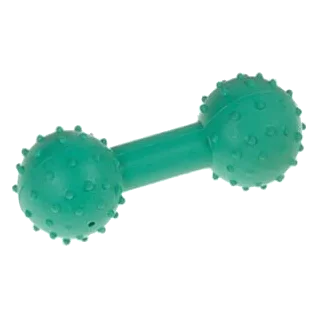 Haltère en caoutchouc avec grelot 12 cm, jouet pour chien