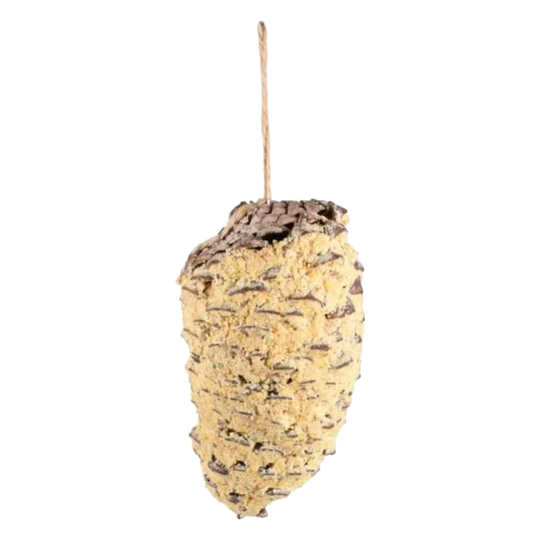 Pomme de pin garnie de graisse pour oiseaux sauvages, 300 g