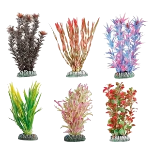 Plante en plastique Guyana assortie pour aquarium, XS, 9 cm