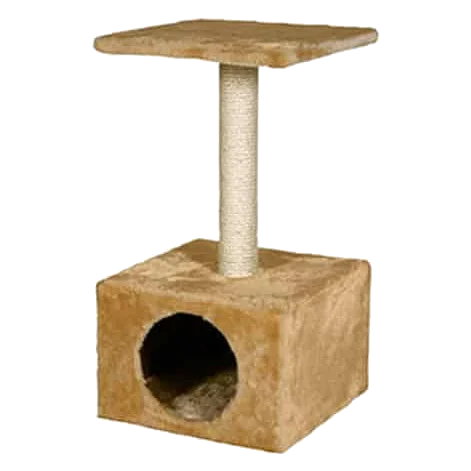 Griffoir poteau beige pour chat