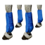 Lot de 4 guêtres de protection des tendons bleues pour cheval