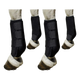 Lot de 4 guêtres de protection des tendons noires pour cheval