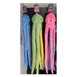 Pieuvre en peluche géante 1 mètre sonore pour chien