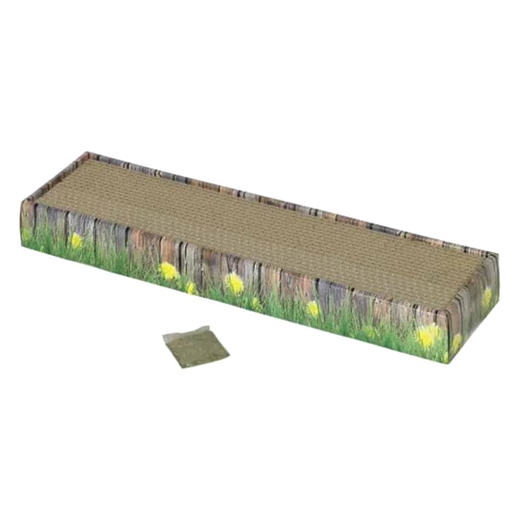 Petit griffoir en carton pour chat, 48 × 12,5 × 5 cm