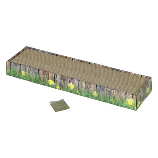 Petit griffoir en carton pour chat, 48 × 12,5 × 5 cm