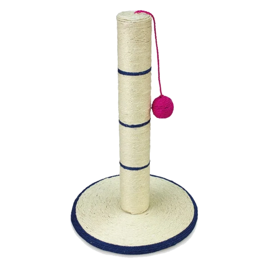 Griffoir en sisal avec balle pour chat