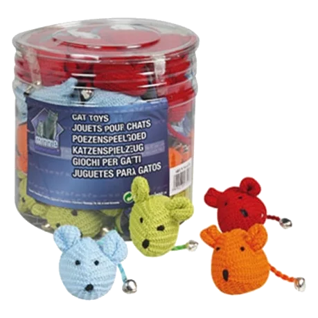 Souris en laine pour chat