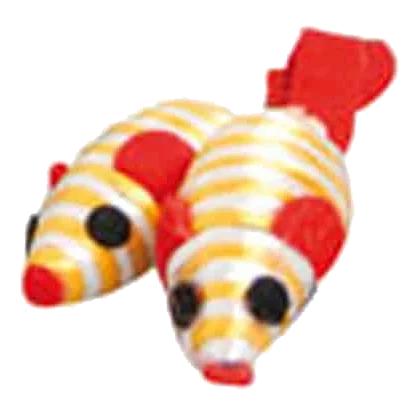 Souris orange et blanche pour chat