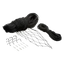 Filet de protection pour chat Flamingo noir, 2 × 3 m, corde 11 mm