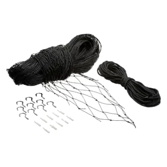 Filet de protection pour chat Flamingo noir, 2 × 3 m, corde 11 mm