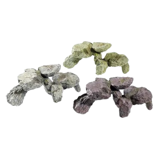Roches décoratives pour aquarium, 3 pièces