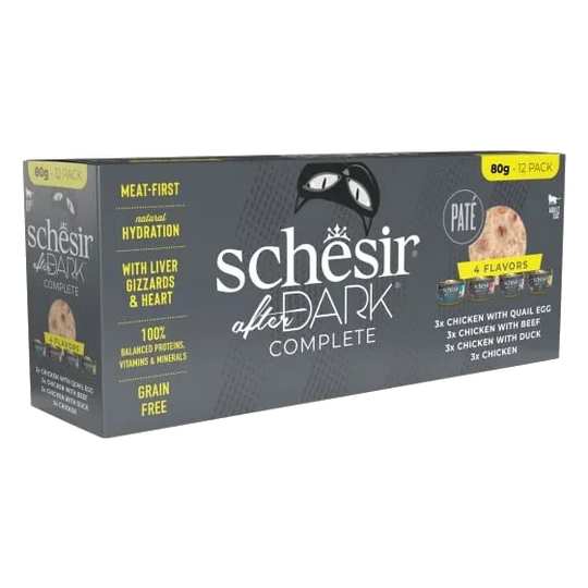 Schesir After Dark pack varié pâtés pour chat