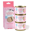 Schesir Baby mousse filets de poulet, saumon et foie de poulet pour chaton, 3 × 55 g