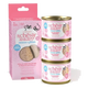 Schesir Baby mousse filets de poulet, saumon et foie de poulet pour chaton, 3 × 55 g
