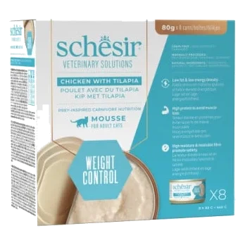 Pâtée chat Schesir Weight Loss mousse poulet avec tilapia