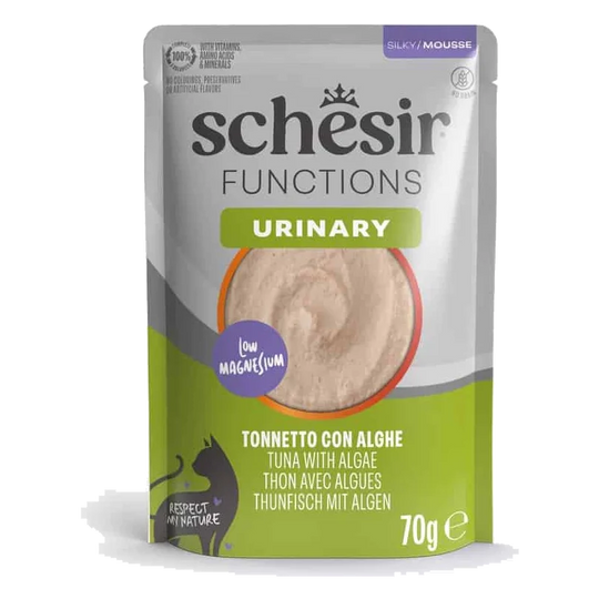 Pâtée chat Schesir Functions Urinary thon avec algues, 70 g